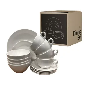 dining-set-melamine-putih-2 Melamine Dinner Set Tahan Banting Pecah
